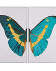 Butterfly Wings Canvas Art Set of 2 - White