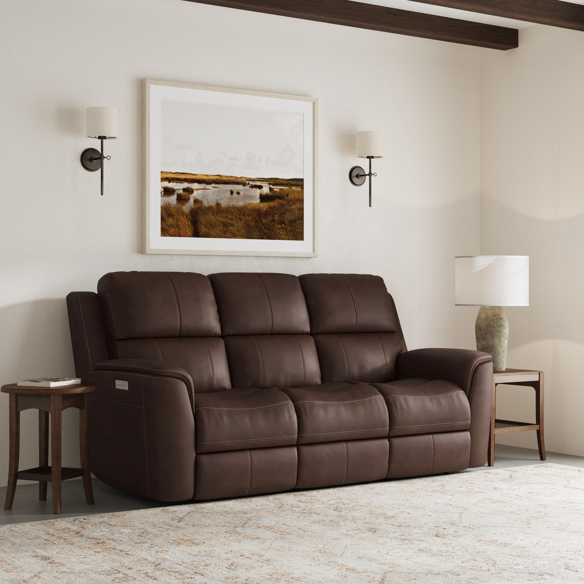 Henry - Power Reclining Sofa With Power Headrests &amp; Lumbar