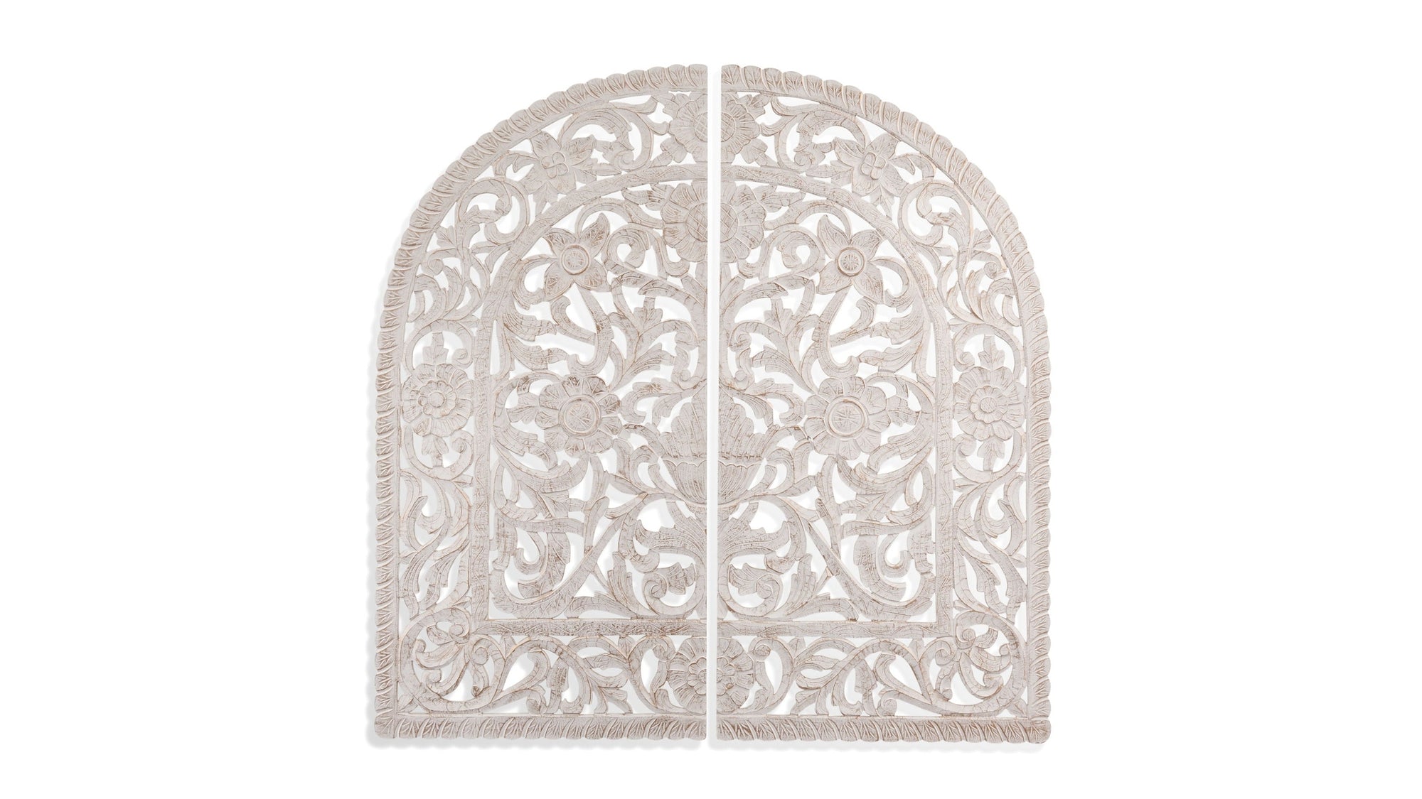 Arched Wall Art - White