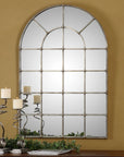 Barwell Arch - Window Mirror - Silver