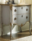 Melange - French 2-Drawer Chest - Pearl Silver