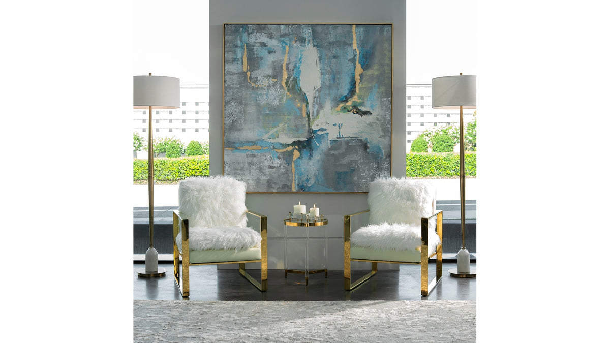 Meditation - Modern Art - Blue