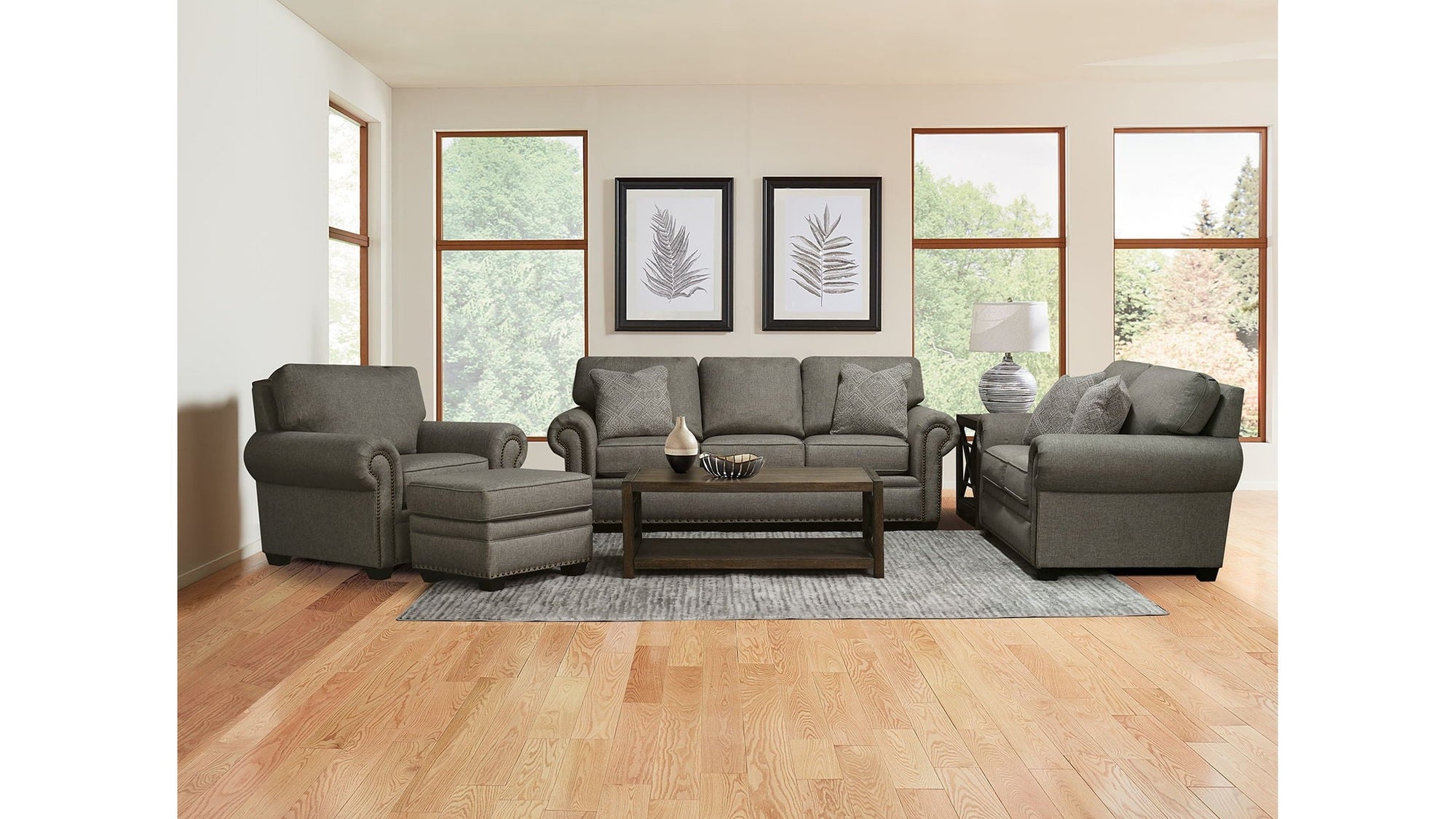 Brett - Ottoman With Nails