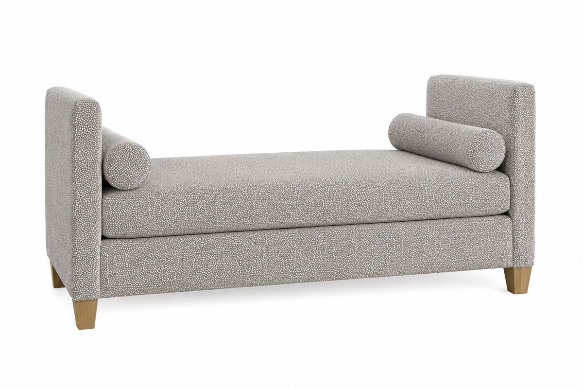 Tide &amp; Timber - Antelope Upholstered Daybed - Gray / Luxe Blue Oak