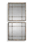 Saragano - Square Mirrors (Set of 2) - Light Brown