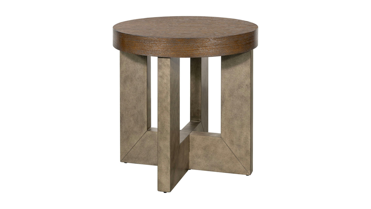Nova - End Table - Cerused Charcoal Oak