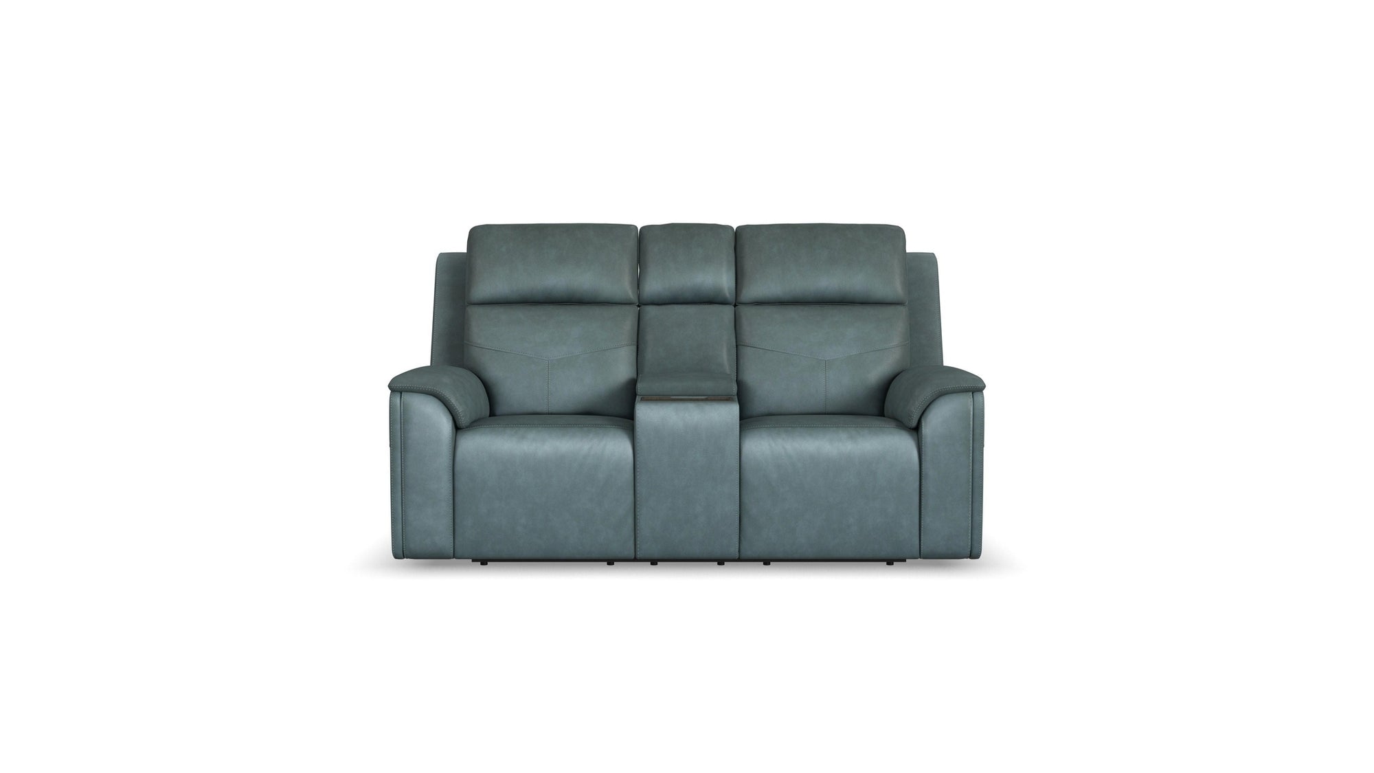 Vernon - Power Reclining Loveseat With Console, Power Headrests, Lumbar, Heat & Massage