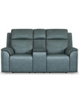 Vernon - Power Reclining Loveseat With Console, Power Headrests, Lumbar, Heat & Massage