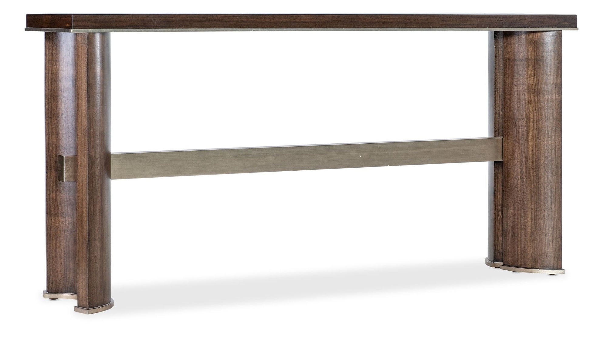 Melange - Contours Console - Dark Brown