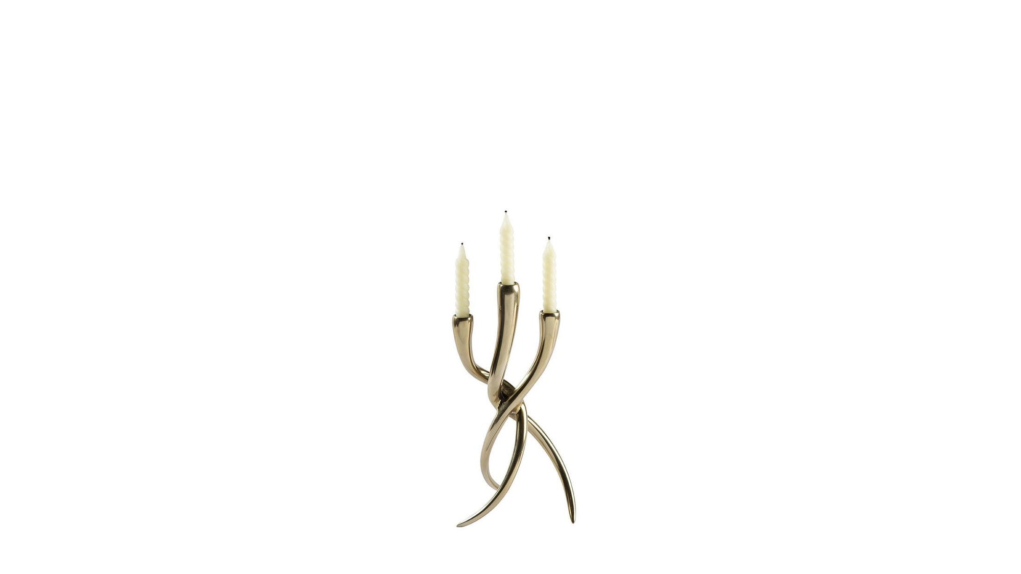 Ansley - Taper Candle Holder Set Set of 2 - Gold