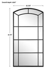 Camber - Oversized Arch Mirror - Black