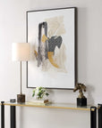 Scatter - Abstract Hand Painted Canvas Art - Black