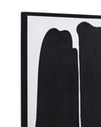Framed Canvas Parallel Forms - Black