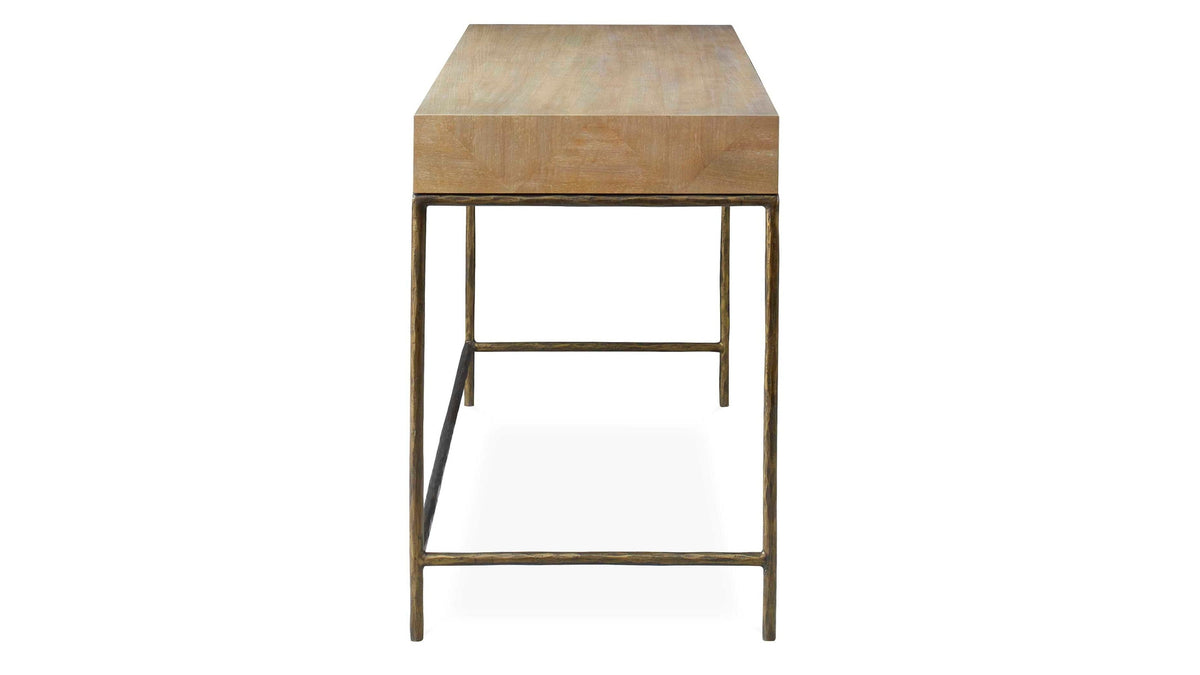 Aristotle - Natural Wood Modern Desk