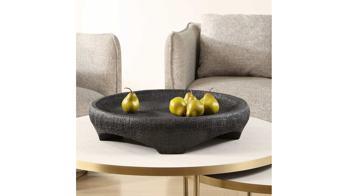 Resonance - Indoor-Outdoor Resin Bowl - Black