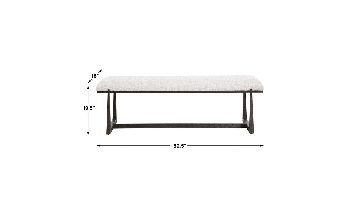 Midas - Long Bench - Black / White