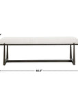 Midas - Long Bench - Black / White