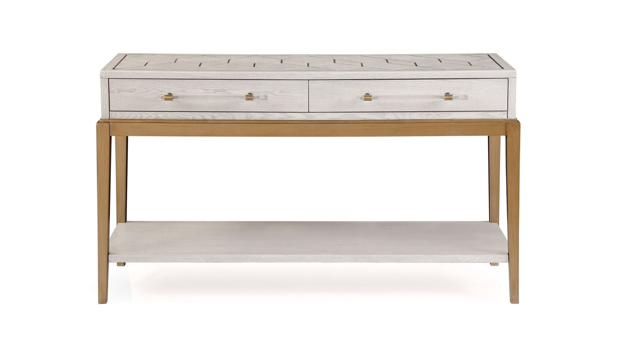 Perrine - Console - White / Gold