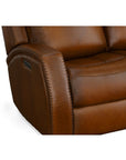 Mustang - Power Sofa With Power Headrest - Rust