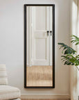 Stenton - Tall Wooden Mirror - Black