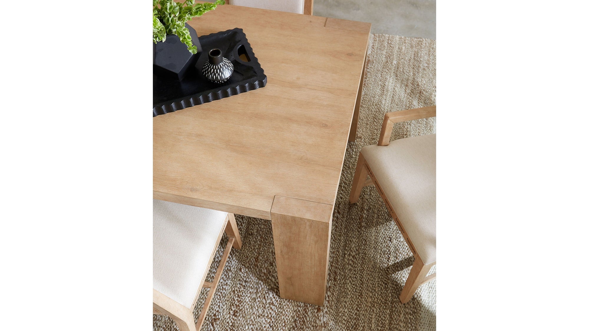 Retreat - Rectangle Dining Table With 1-22" Leaf - Beige