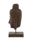 Carved Buddha Head - Dark Brown