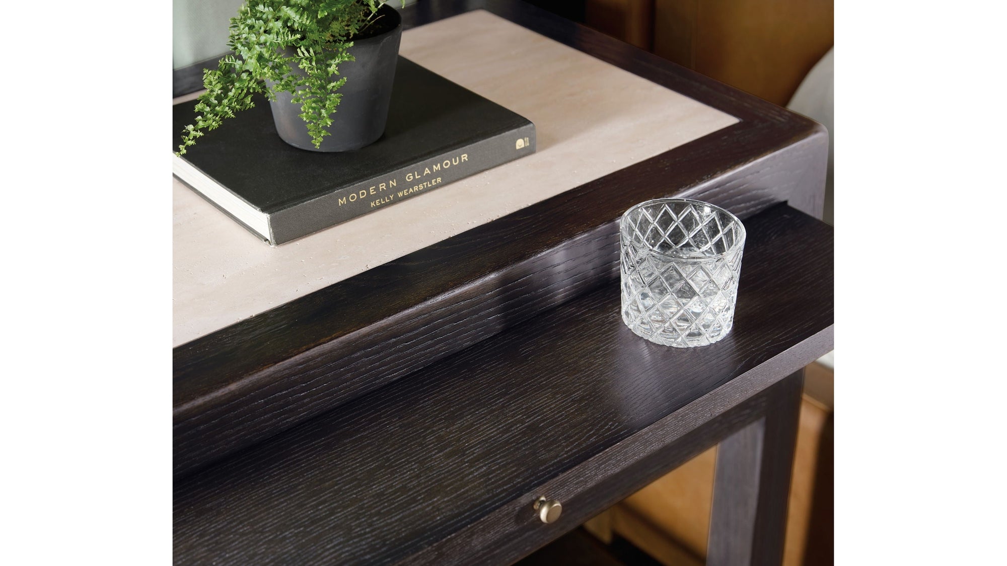 Driftwood - One-Drawer Nightstand With Stone