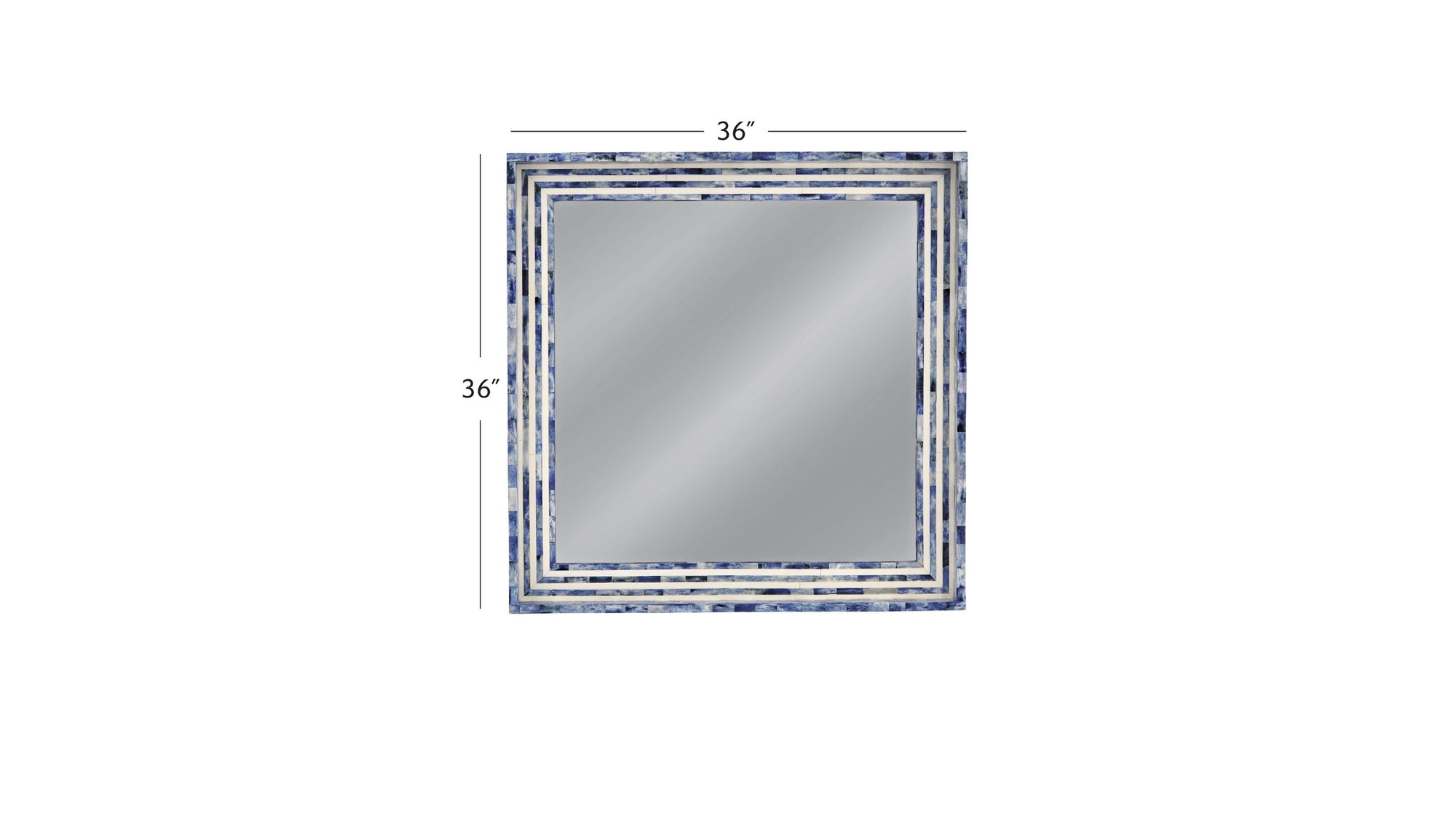 Mabrey - Wall Mirror - Blue