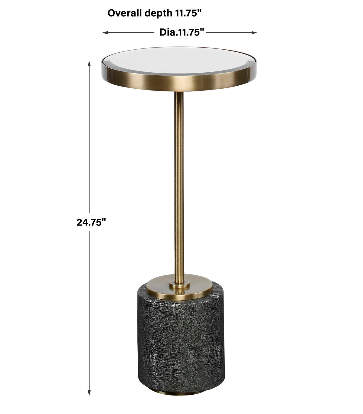 Laurier - Mirrored Accent Table - Gold