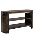 Langford - Console Table - Ebony Mappa Burl