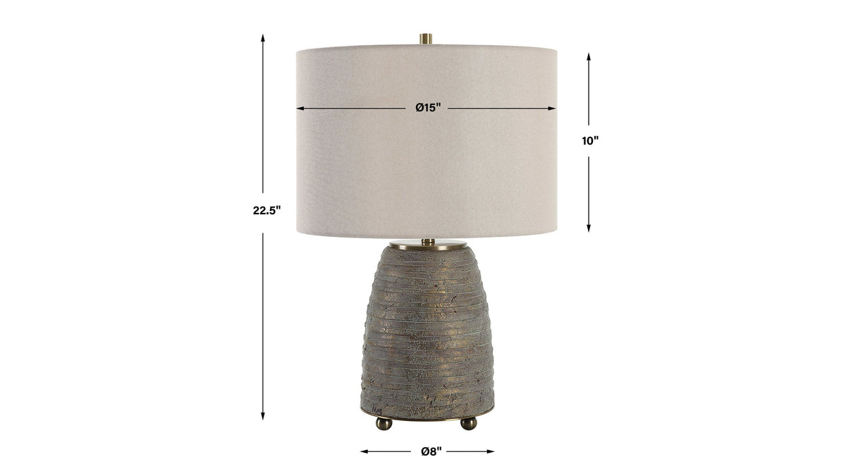 Gorda - Ceramic Table Lamp - Bronze