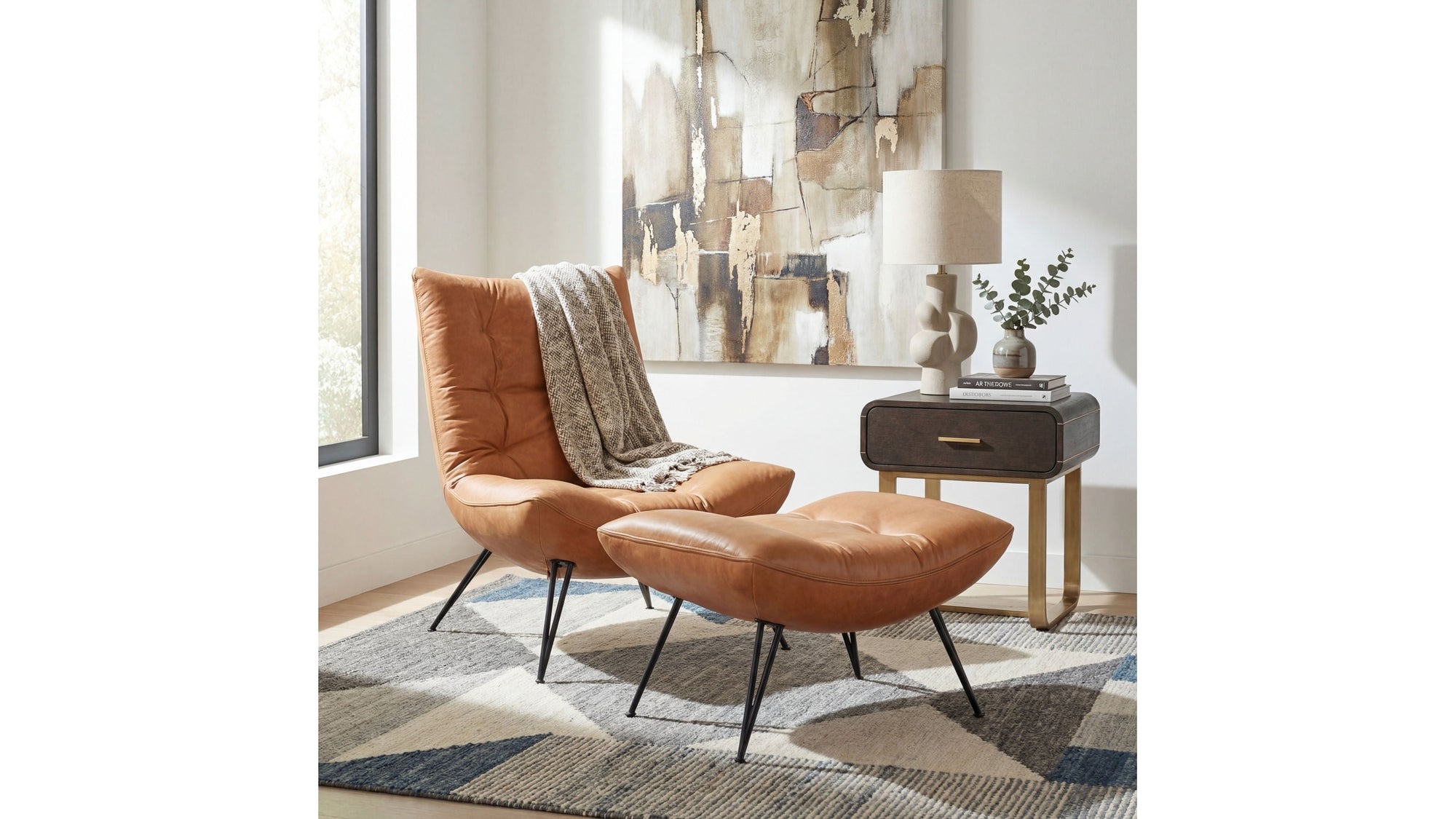 Kayne - Ottoman - Light Brown