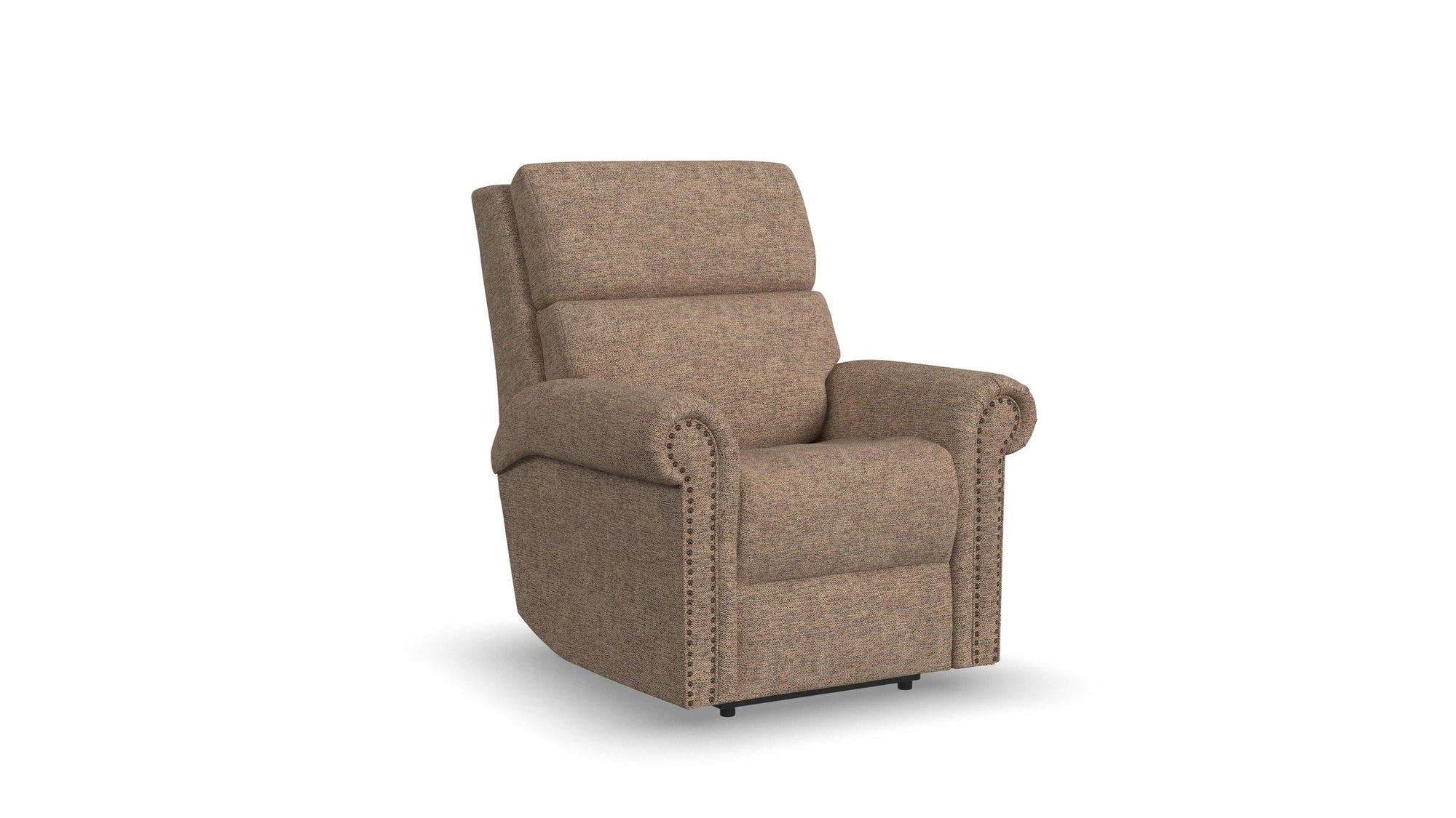 Bernard - Power Recliner With Power Headrest & Lumbar With Nailhed Trim