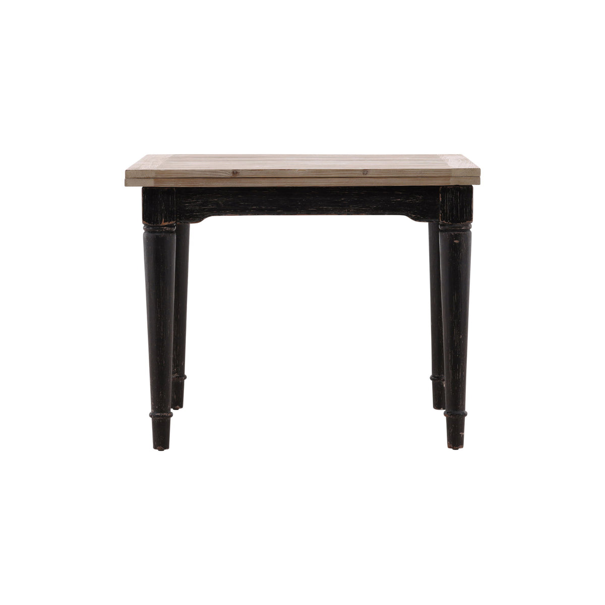 Elaine - Extension Dining Table - Black / Light Brown