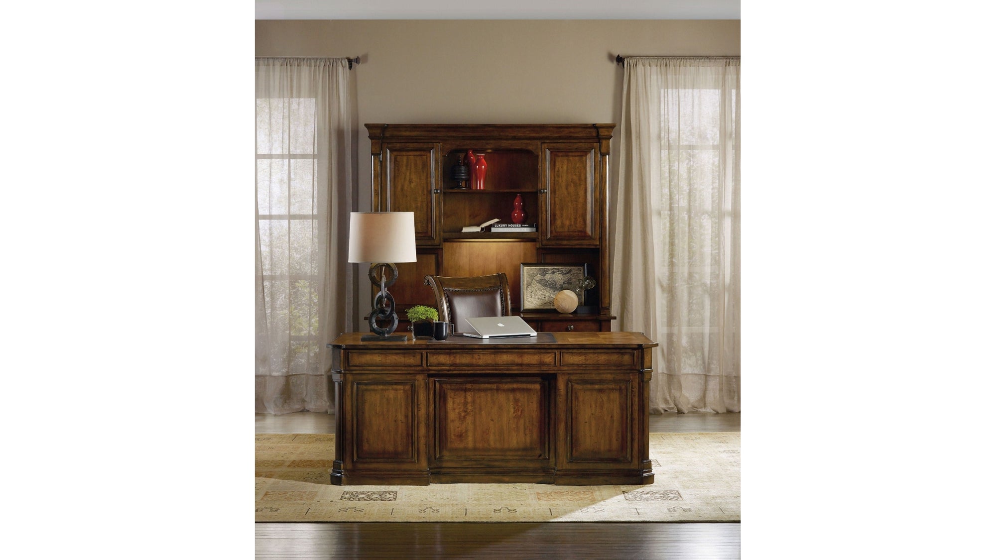 Tynecastle - Executive Desk - Dark Brown