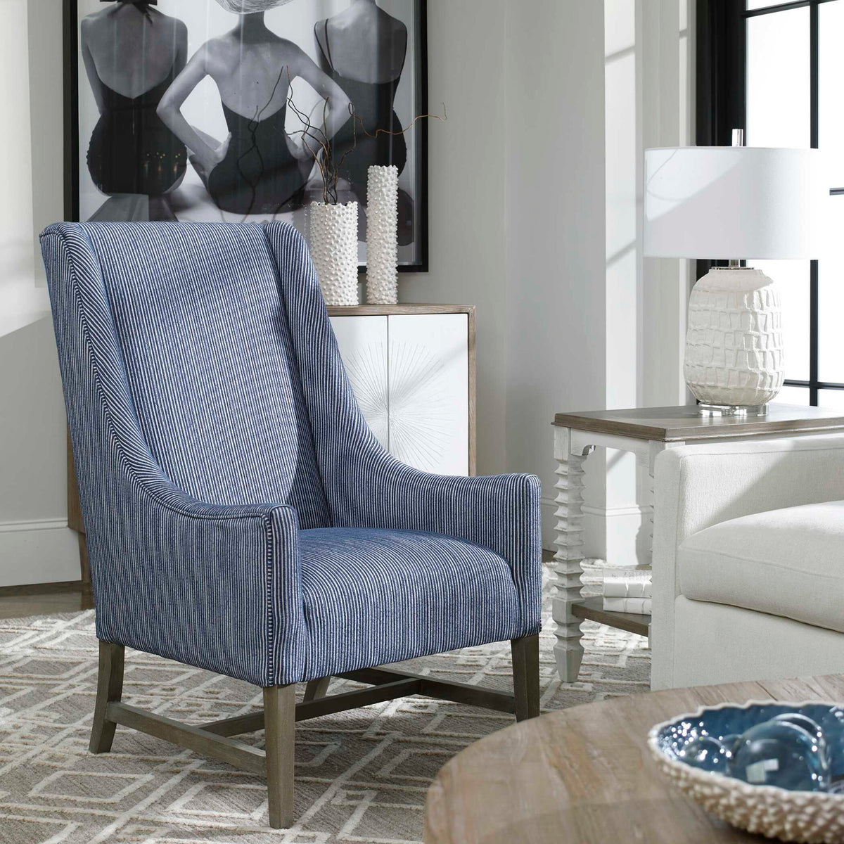 Caelina - Textured Table Lamp - White