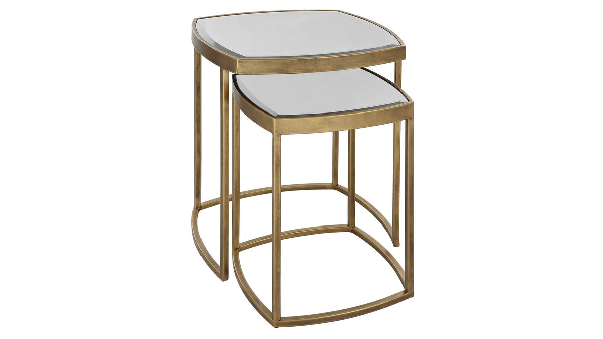Vista - Nesting Tables Set of 2 - Gold