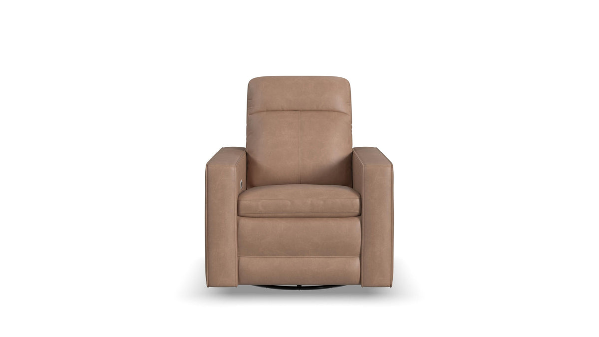 Dutch - Power Swivel Gliding Recliner With Power Headrest, Lumbar, Heat &amp; Massage
