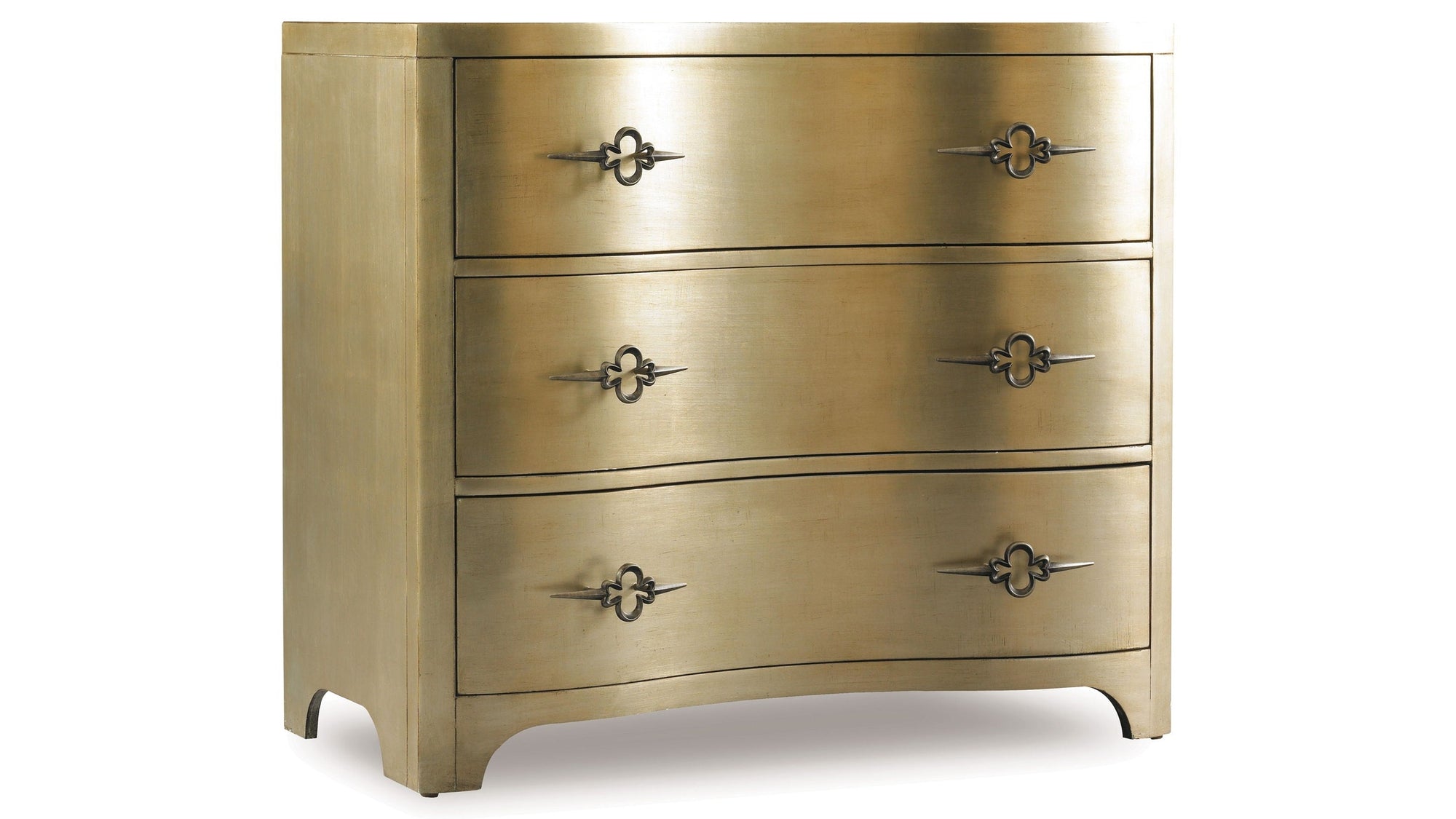 Sanctuary - 3-Drawer Shaped Front Chest - Gold
