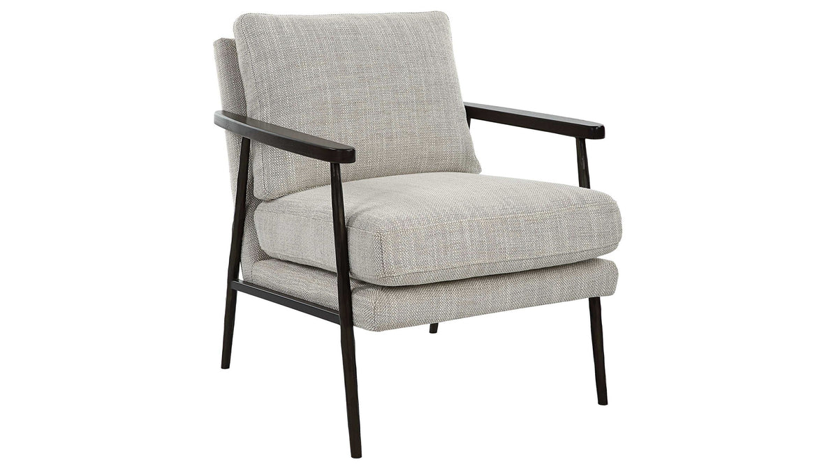 Sebastian - Cast Iron Accent Chair - Gray
