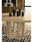 Banyon Bay - Round Dining Table With One 18" Leaf - Light Brown