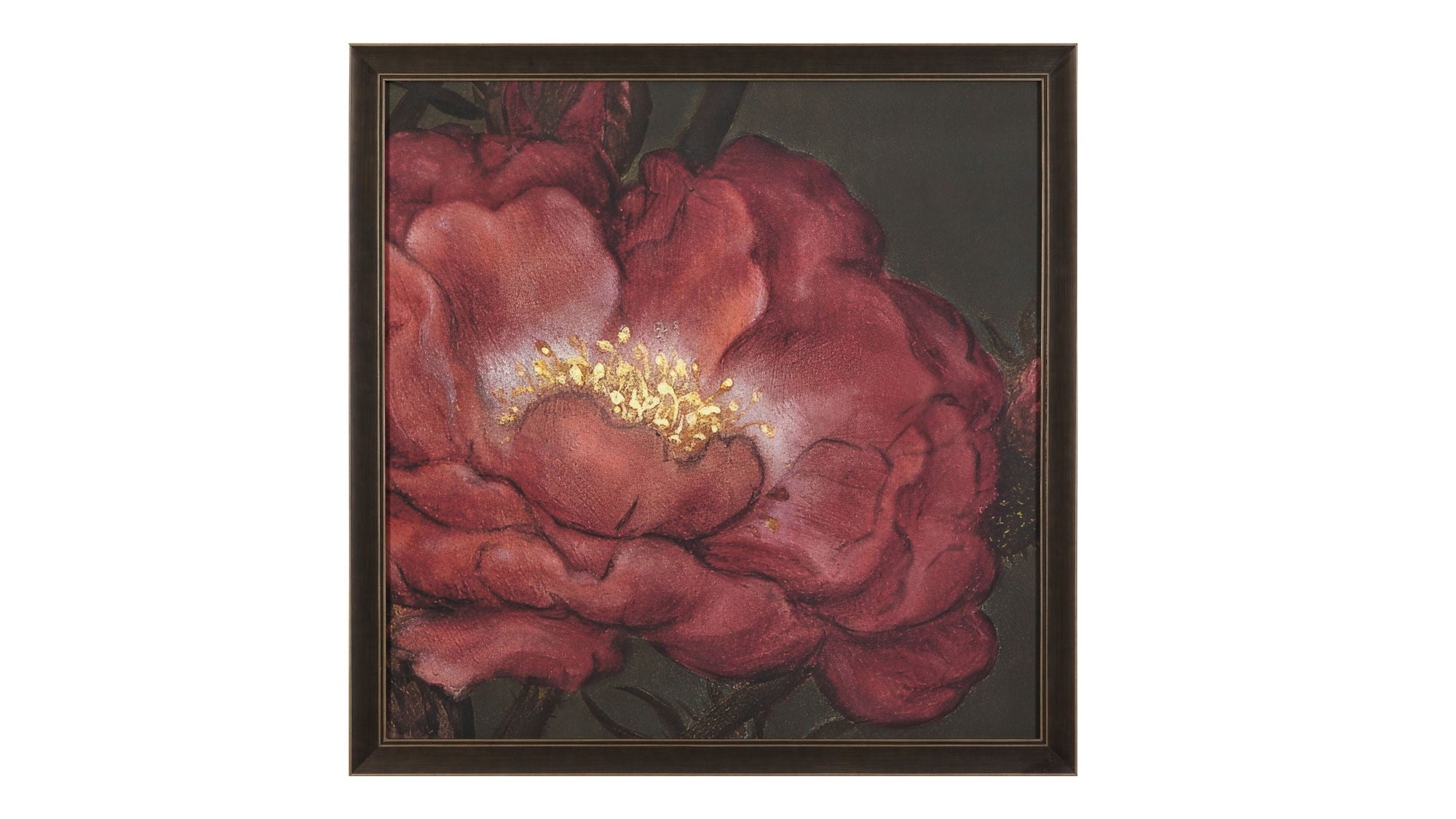 The Secret Garden - Flourish Framed Print - Red