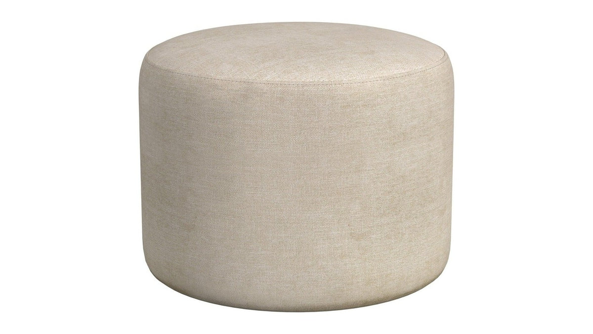 Anderson - Round Ottoman - Beige