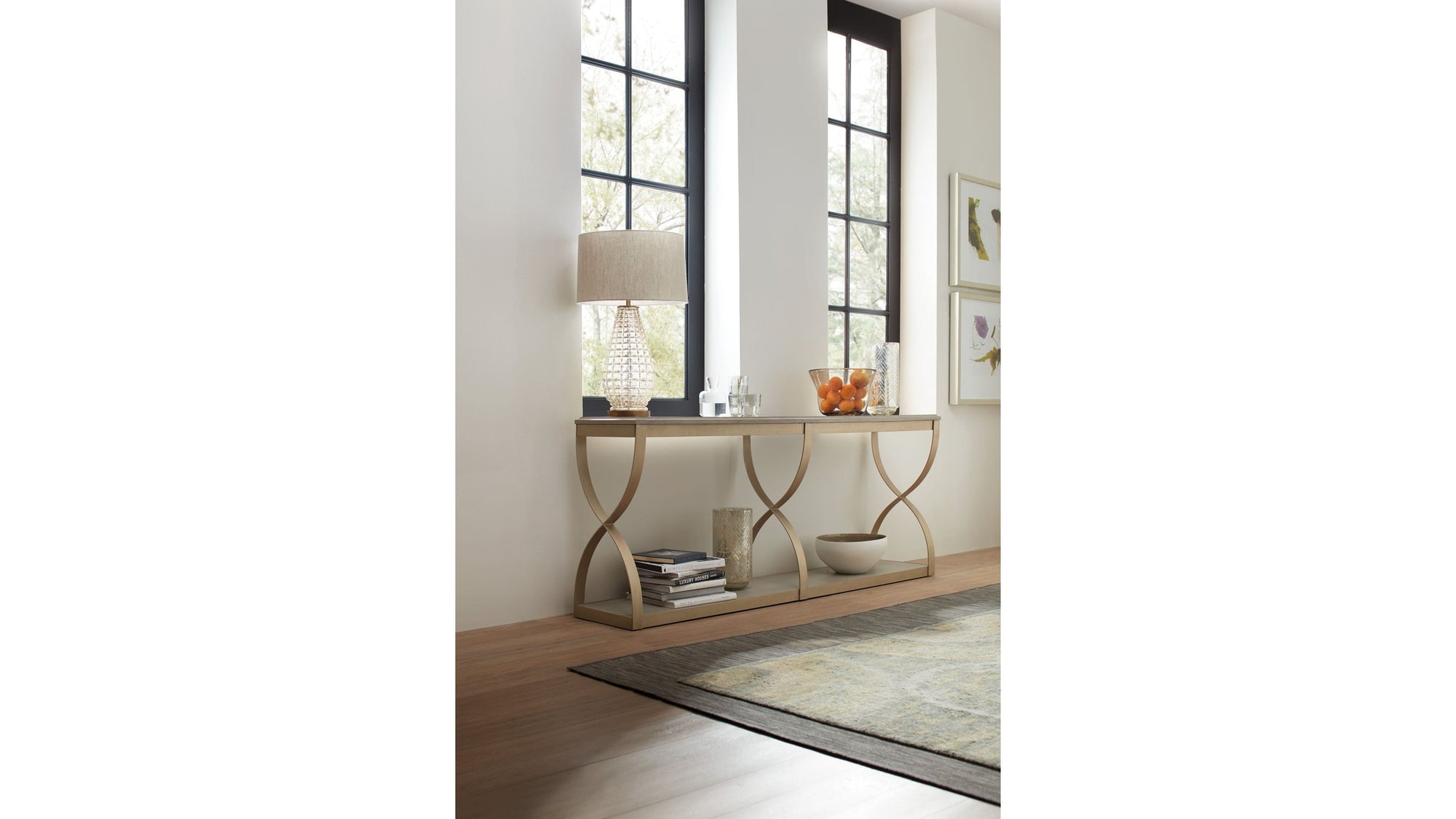 Elixir - Console Table - Pearl Silver