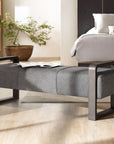 Curata - Upholstered Bench - Dark Gray