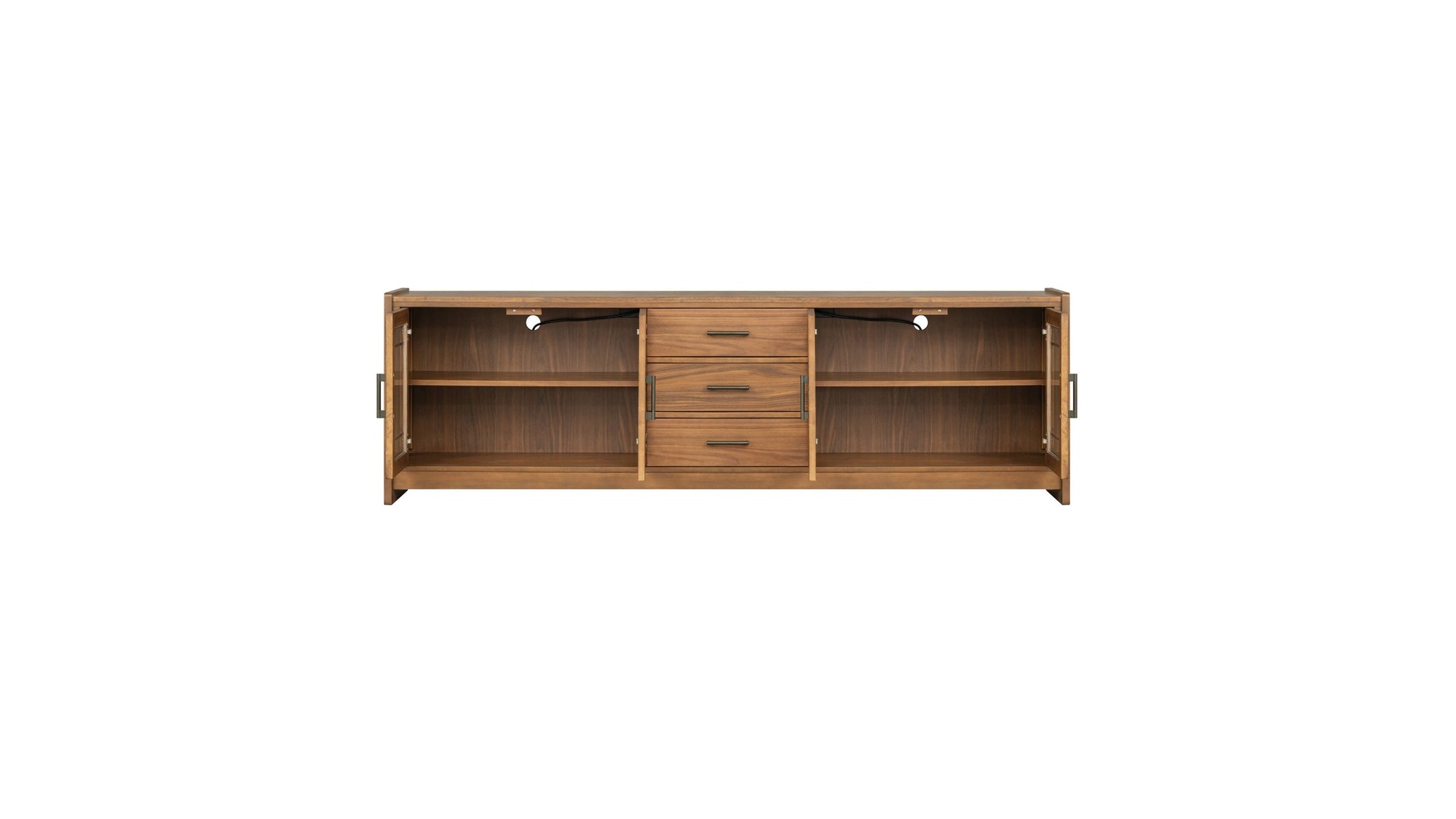 Lincoln - Large Entertainment Base - Warm Walnut