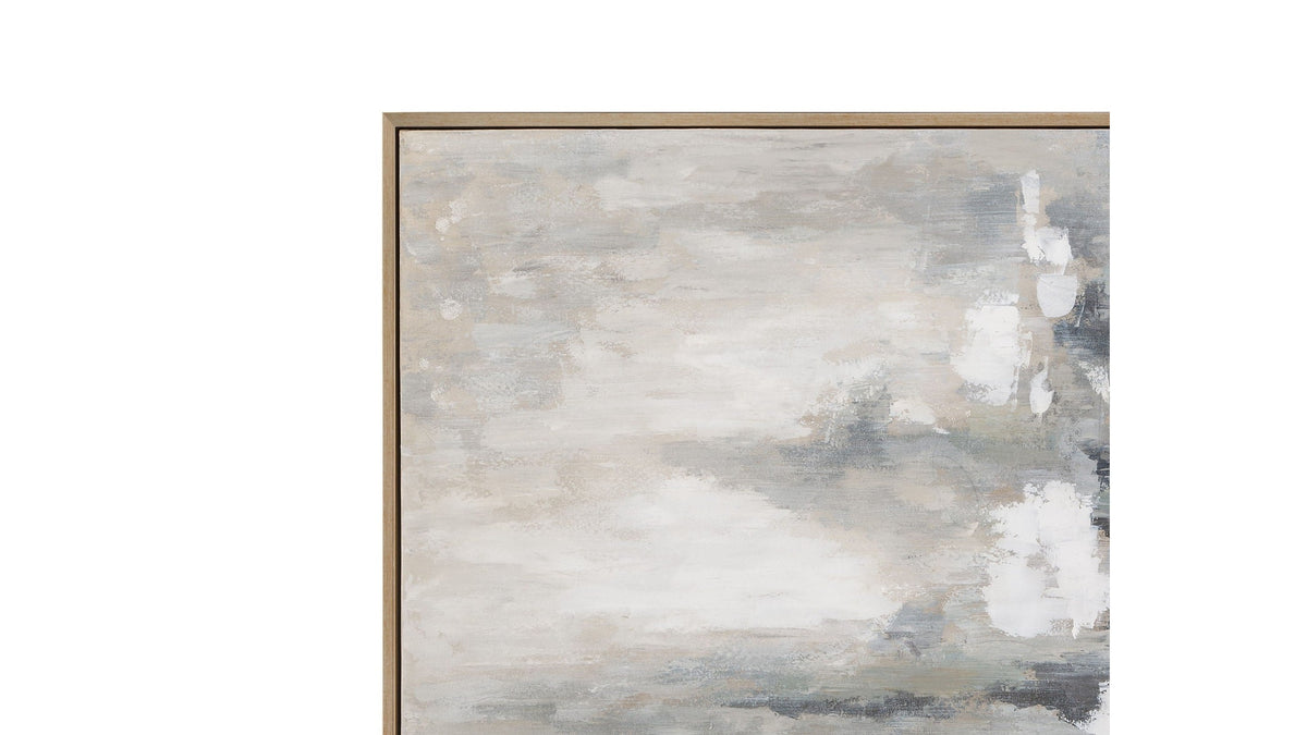 Quiet Reflection Framed Canvas - Silver