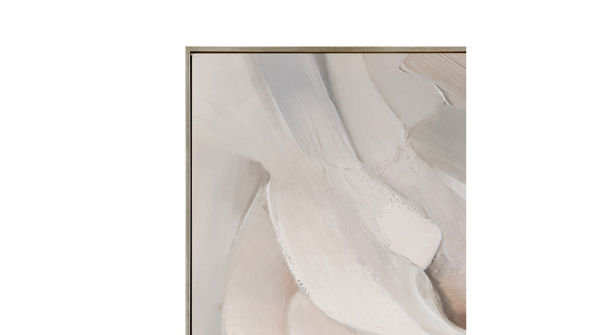 Soft Contours II Framed Canvas - Green