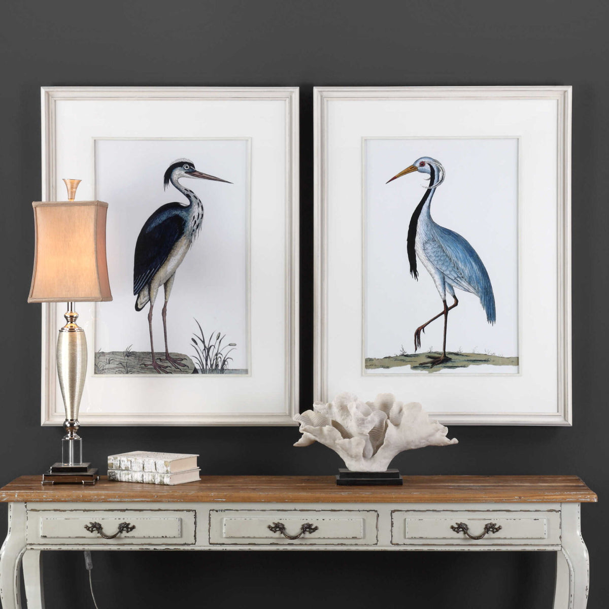 Shore Birds - Framed Prints Set of 2 - Black