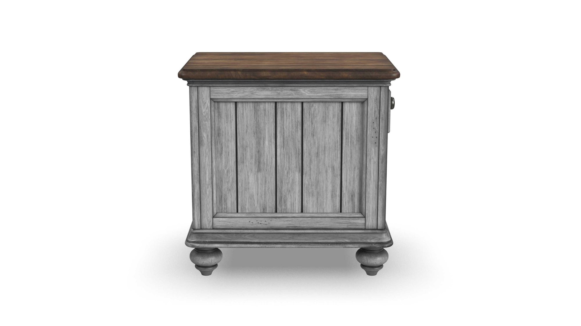 Plymouth - Chairside Table - Gray